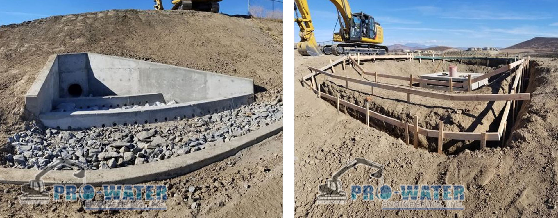 dry and wet utilities water sewer storm drain mains